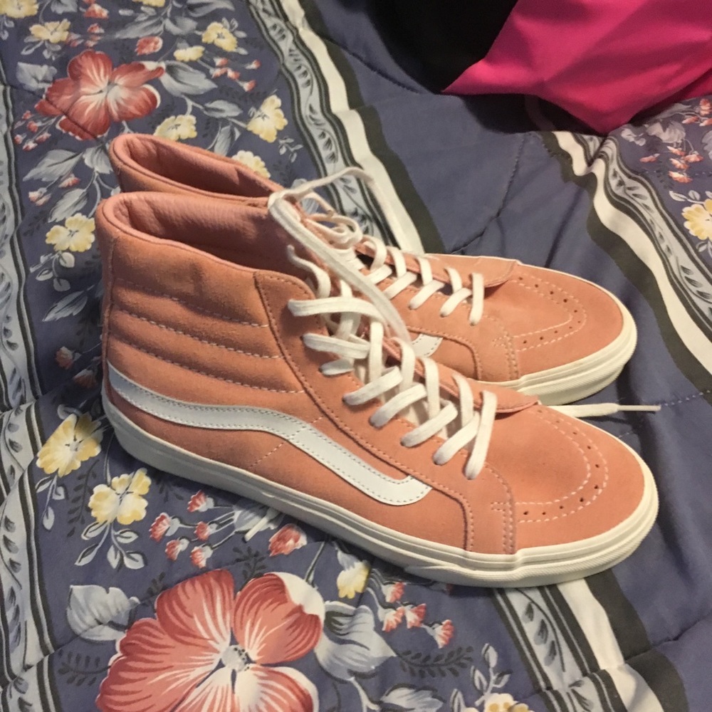 Pink High Top Vans size 8 unworn